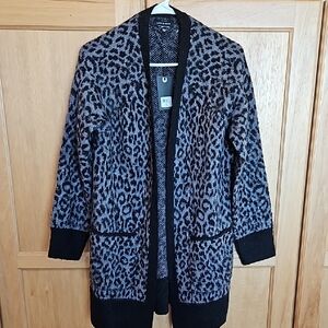 Lucky Brand Leopard Print Cardigan